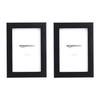 Amazon Basics Postcard Size Photo Set of 10 cm x 15 cm Frames, Rectangular, Black, 2,