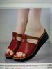 Mom Slippers 2025 New Summer Wedge Heel Cool Slippers Women's Wear Middle-aged Non-slip Soft Sole Comfortable and Lightweight Women's Shoes