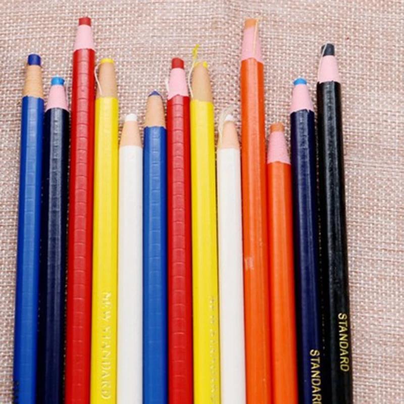 12Pcs Peel Off Drawstring Crayon, No Peeling Marking Crayon, Oil Pen, Dot Mark Pen, Marking Pen