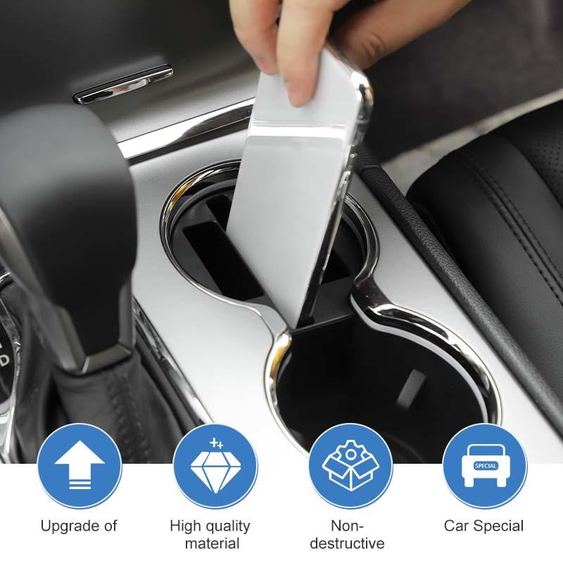 Fit For Jeep Grand Cherokee 2011-2020 Cup Holder Storage Box Organizer Container Stowing Tidying Accessories