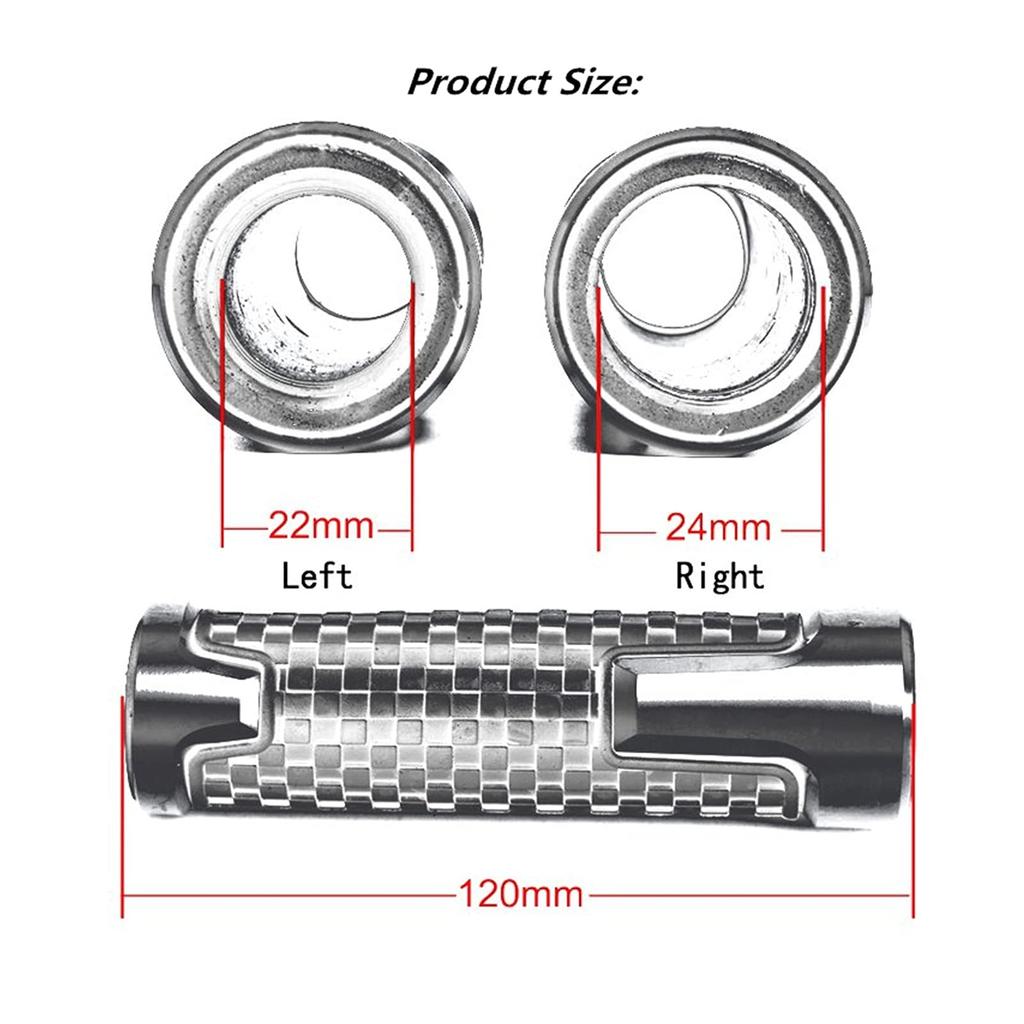 Antypoślizgowe 7/8" 22mm Butikowe Gripy na Kierownicę dla Kawasaki Ninja 250R 300R 250 400 650R