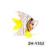 Mini Ocean Fish Figurine Cute Glass Sea Fish Ornaments for Diy Home Desktop Fairy Garden Micro Landscape Aquarium Decor Supplies