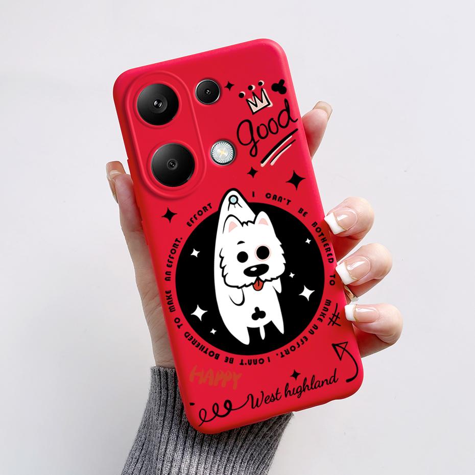 For Xiaomi Poco M6 Pro Case Soft Silicone Cute Cat Panda Shockproof Cover for Poco M6 Pro 4G TPU Coque Funda Shell M6Pro 6.67''