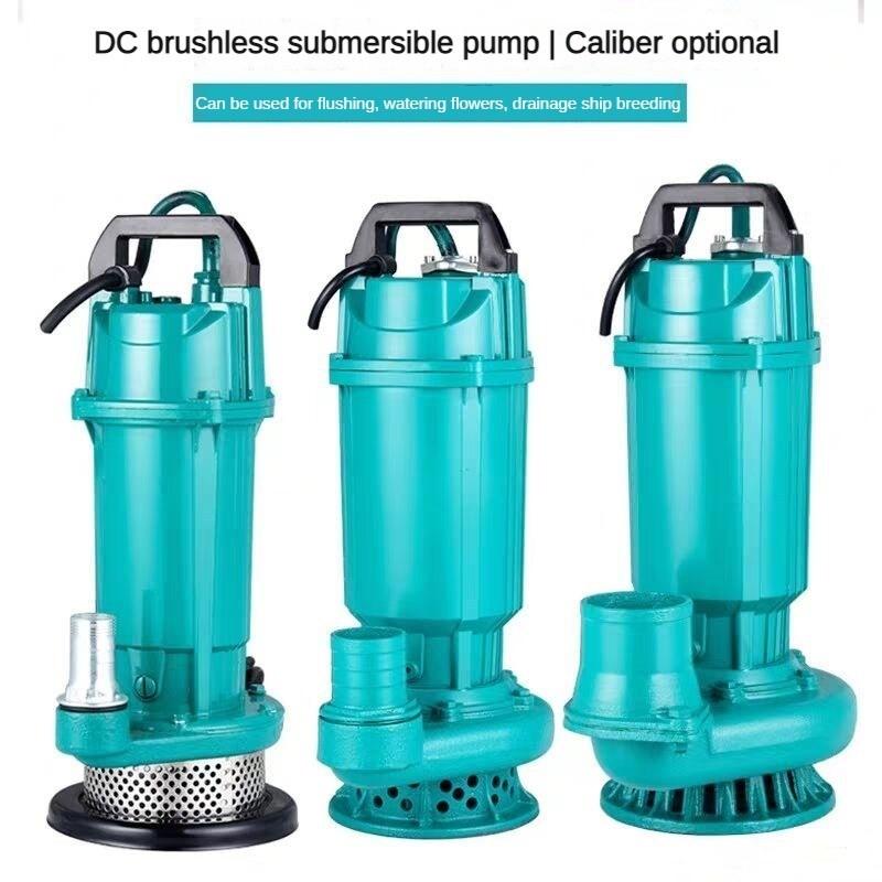 New Agricultural High Head Water Pump Household DC Brushless Submersible Pump Electromobile Intelligent Charging Pump