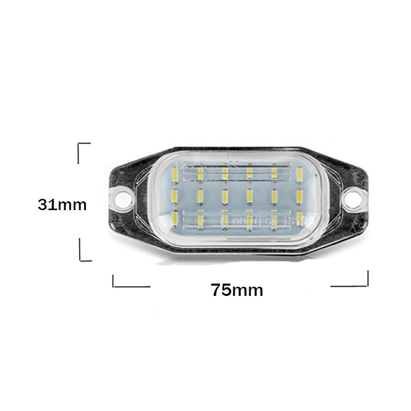 2X LED Car License Plate Light Number Lights For Toyota Land Cruiser Prado 2010-2016 For Toyota Land Cruiser(FJ80) 1991-1997