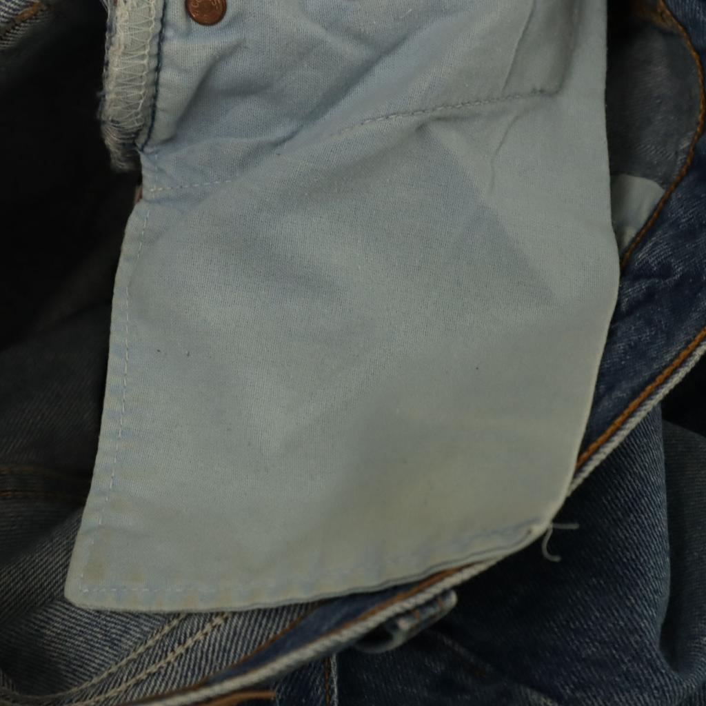 Levi's 90s 501 USA made old Straight denim pants W29 Wash blue jeans Men's Used