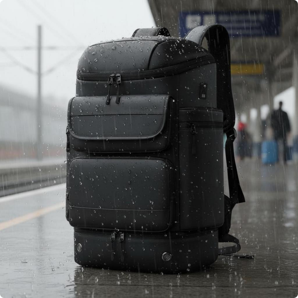Large Capacity Backpack with shoe compartment Travel Lightweight Laptop Bag for Men,