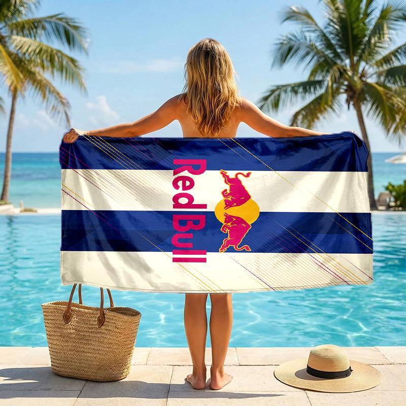 Asciugamano da Spiaggia Moda Red Bull Racing Portatile Morbido Asciugatura Rapida per Nuoto Campeggio Vacanze