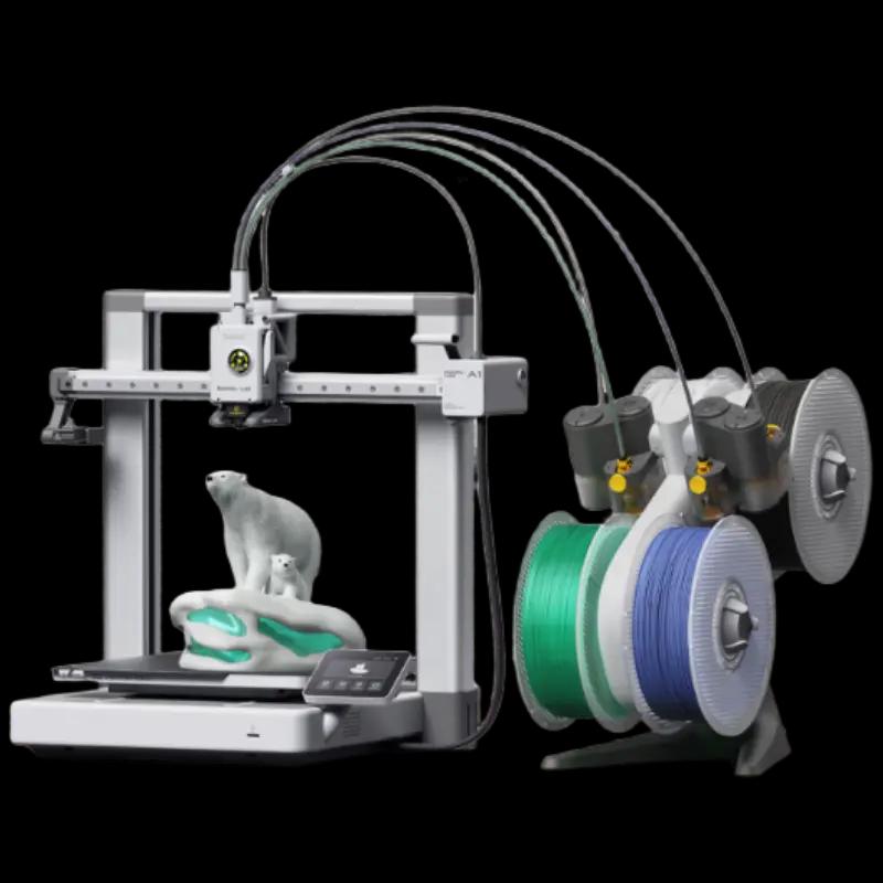 Bambu Lab A1C Multi-Color FDM 3D Printer CN plug (adapter included)