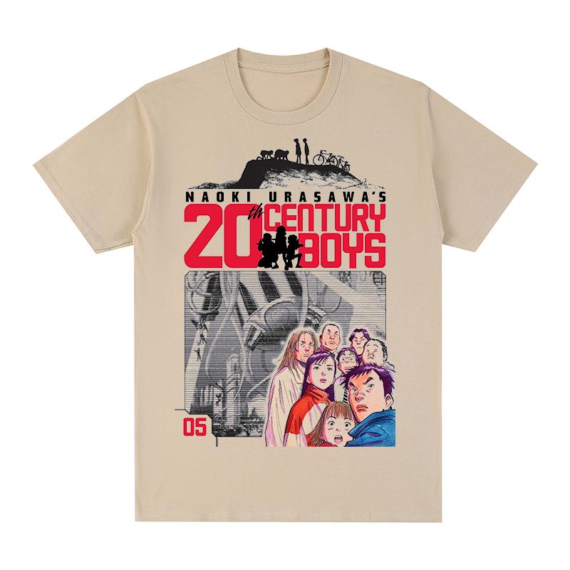 20th Century Boys Vintage Tshirt Naoki Urasawa Streetwear Fashion Cotton Unisex T Shirt New Tee Tshirt Womens Tops