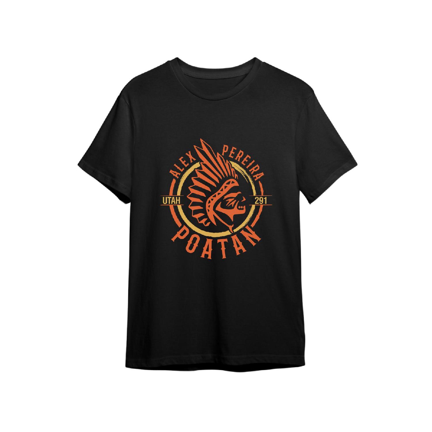 

Черная футболка с принтом UFC, Mma, Venum Alex Poatan Pereira S чёрный