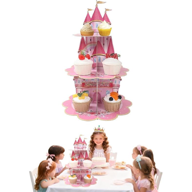 3 Tier Butterfly Cupcake Stand,Suitable for Butterfly Themes – Easy to Assemble& Reble(1Butterfly)