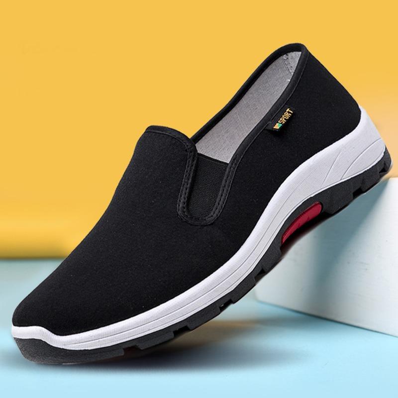Spring and summer new old Beijing cloth shoes men's rubber soles one pedal work driving men's casual sports shoes