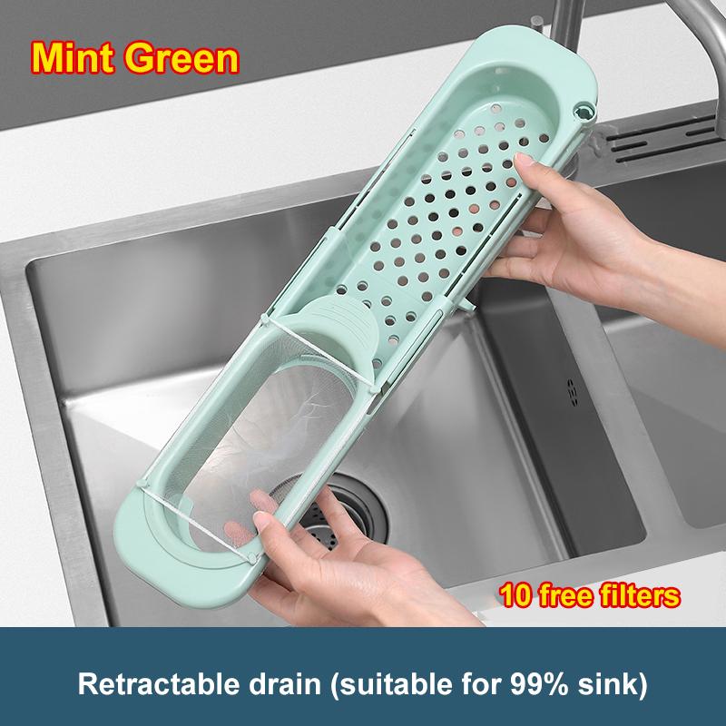 

Многофункциональная сушилка для овощей Зеленая подставка для столовой посуды для раковины Стойка для хранения Чистка овощей Вода Фруктовая корзина Кухонный органайзер