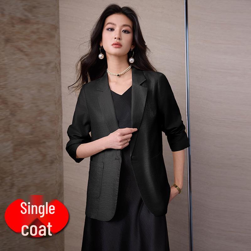 

2026 Spring Women s Petite Casual Long Sleeve Short Suit Jacket XXL