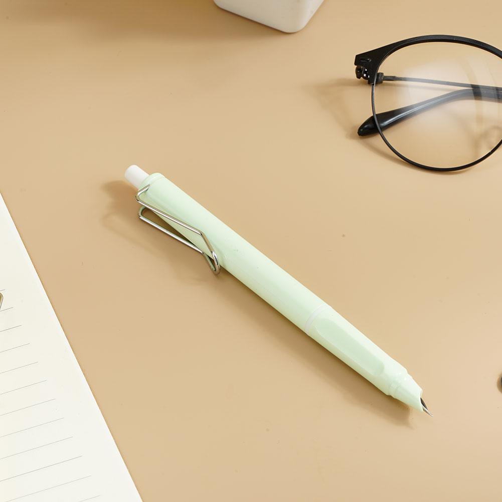 Fountain Pen Press Type Ink Pen Nib Converter Push Action Automatic Writing Pens Retractable Fountain Pen Office Stationery