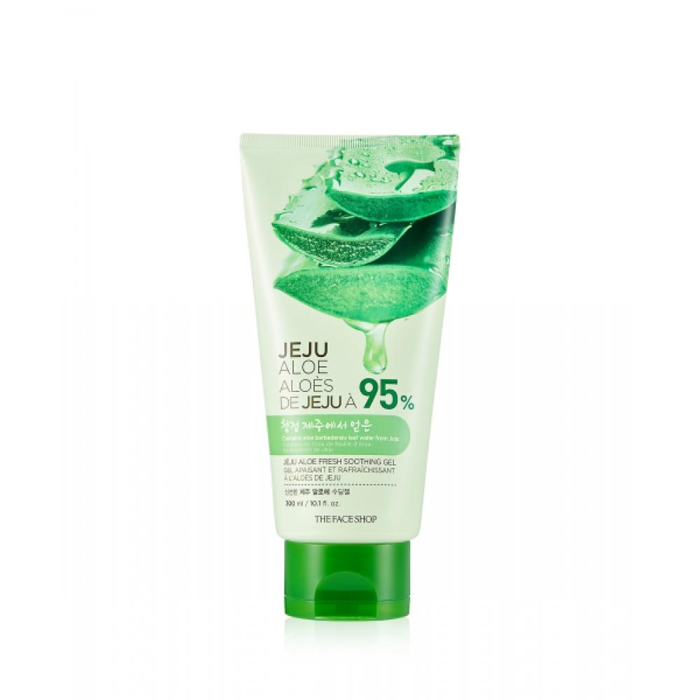 The Face Shop Успокаивающий гель с алоэ с острова Чеджу, тюбик 300 мл FREE
