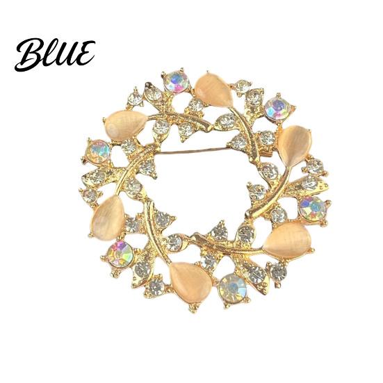Vintage-inspired Brooch Retro Style Flower Plant Design Suit Lapel Pin