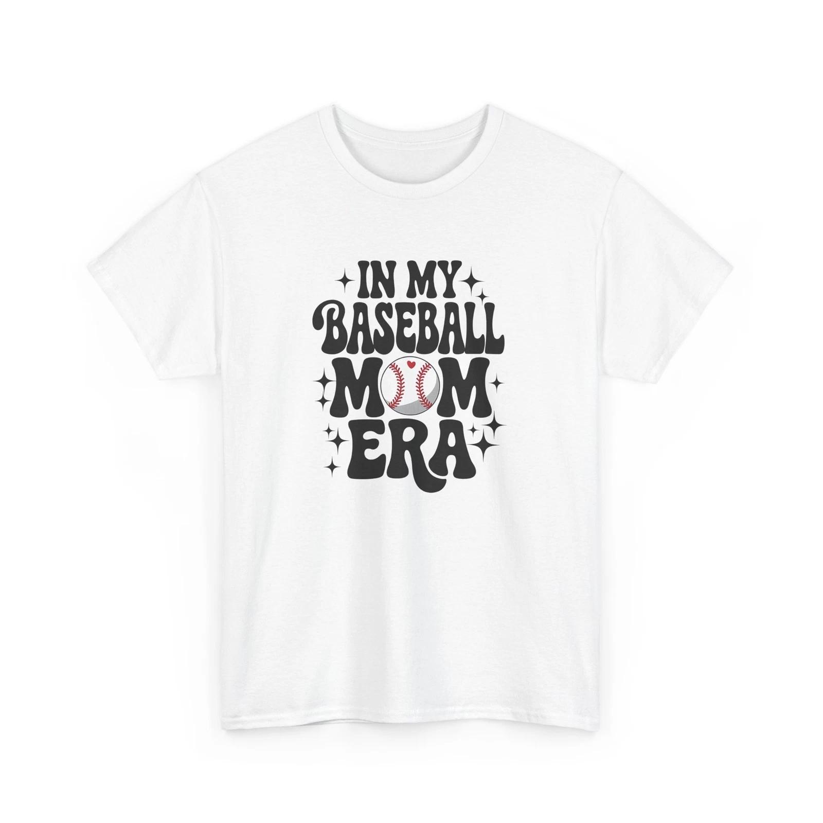 Baseball T-Shirt | Funny Baseball Fan Tee | In My Baseball Mom Era Tee L