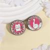 Amusing Weightlifting Animal Enamel Brooch Sturdy Alloy Sporty Accessory Gift