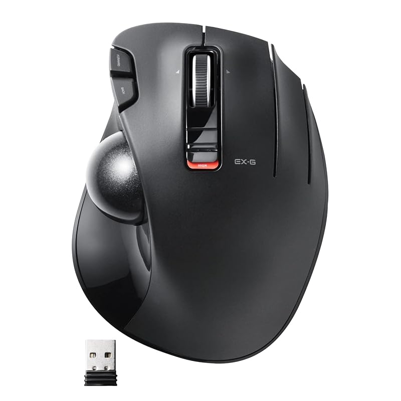 

ELECOM Trackball mouse/thumb/5 buttons/tilt function/wireless black M-XT2DRBK