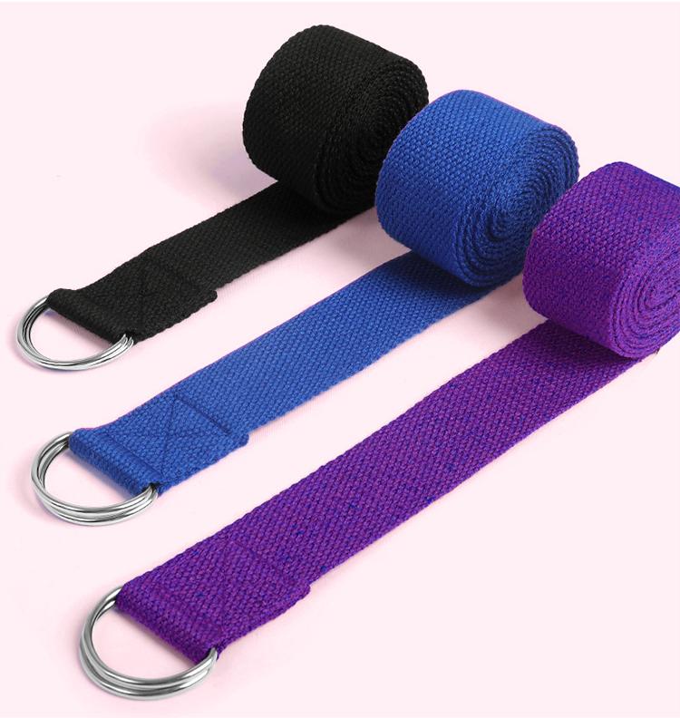 Yoga Stretch Strap with Loops for Physical Therapy Gymnastics and Home Fitness Training Sweat-Resistant Durable Elastic