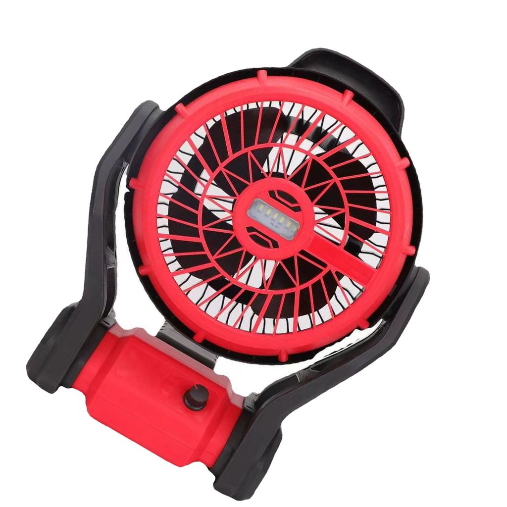 Вентилятор для кемпинга со светодиодной подсветкой, 12-дюймовый, работающий на литиевой батарее, вращающийся на 270 градусов вентилятор для BL1830 18 В