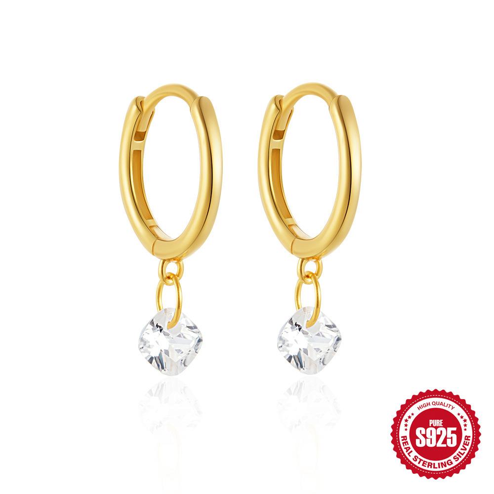 

Fashion S925 Sterling Silver Creative Versatile Tassel Long Luxury Diamond Stud Earrings Earrings Earrings 925 Silver