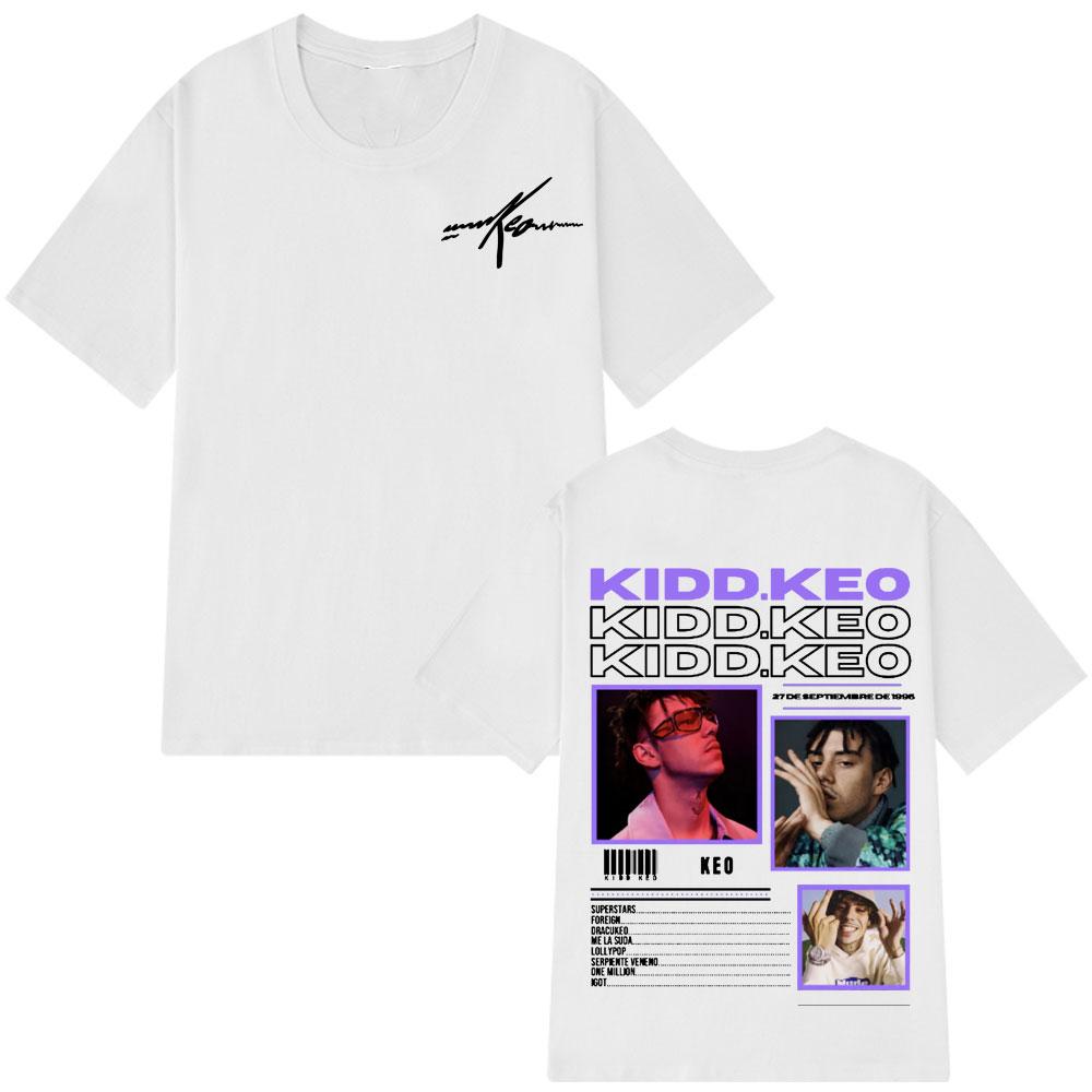 2025 Summer Singer Kidd Keo Album Tour Merch Tshirts Men Womens Hip Hop Pop Music Casual 100 Pure Cotton ONeck Tee Shirt