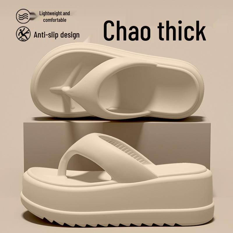 Spedizione Gratuita Infradito Estive Antiscivolo da Donna in EVA 2026, Ciabatte Resistenti all'Usura con Infradito Spessa e Design Rialzante per Esterni.