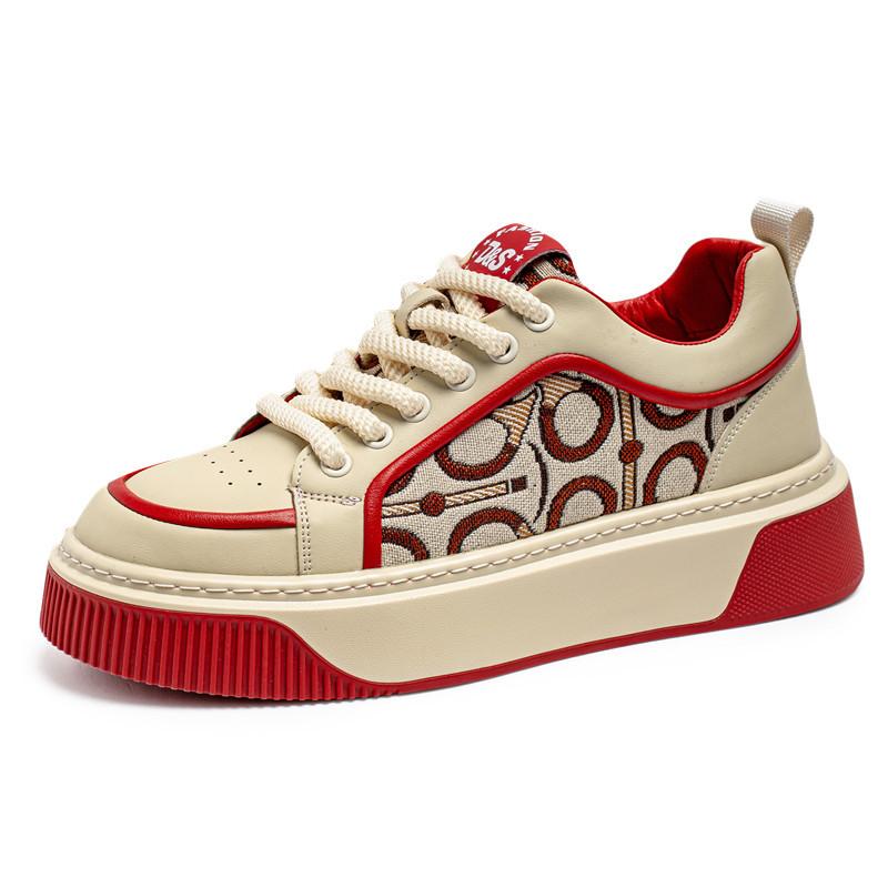 Men's shoes platform four seasons new low-top lace-up casual board shoes men's trend spring and summer student personalized sports shoes