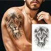Waterproof  Men'S Temporary Tattoos Tiger Lion Wolf Fake Tattoo For Women Men Arm Legs Sleeve Body Makeup Sticker