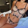 Sexy Women’s Lingerie: Lightweight Lace-embroidered Bra Set – Breathable, Designed To Make a Full Bust Appear Smaller with a Push-up Effect
