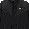 Nike X Sacai Collaborative  Windbreaker With Drawstring, Patchwork, And Multiple Pockets Unisex Outerwear Black DQ9028-010