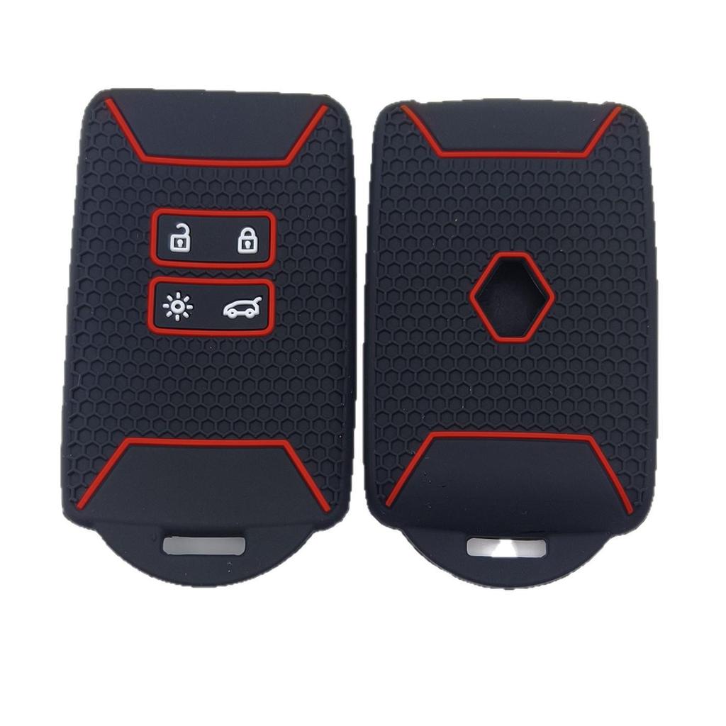 Soft Silicone Protective Case for Renault Koleos, Fengjing, Fenglang, and Megane Card Keys - Old Models
