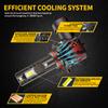 2pcs Car LED Headlight Bulb 9005 HB3 9006 HB4 Hi/Lo Beams 15000LM 100W 6000K for Toyota Avalon 2013-2017 Auto Headlamp Light 12V