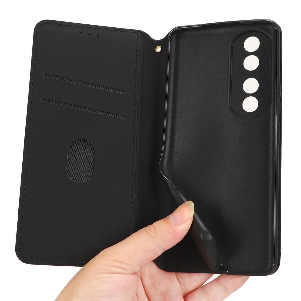 Compatible Honor 90/Pro Phone Leather Case with Card Slot, Stand, and Magnetic Closure