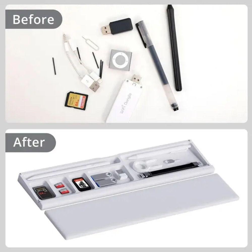 with Storage Box Keyboard Holder Double-layer Typing Support Pad Keyboard Wrist Rest Computer