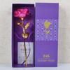 Creative Artificial 24K Gold Rose Flowers with Gift Box for Mothers Day Valentines Day Birthday Anniversary Thanksgiving Present