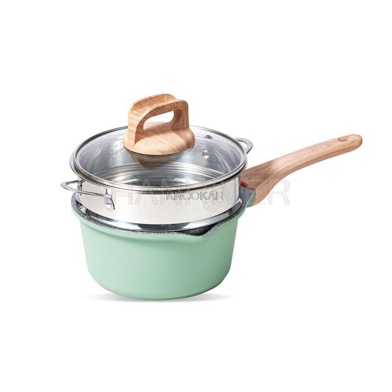 Baby Complementary Food Pot Decocting Integrated Pot Small Milk Pot Maifan Stone Milk Pot Non Stick Pot Frying Pot Steaming Pot