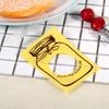 100 pz/Confezione Adorabile Sacchetto di Plastica per Confezionamento Regalo Caramelle Biscotti Biscotti Forniture per Feste (Giallo)