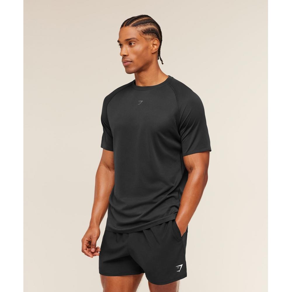 Gymshark Running T shirT Black A2b5u Bb2j