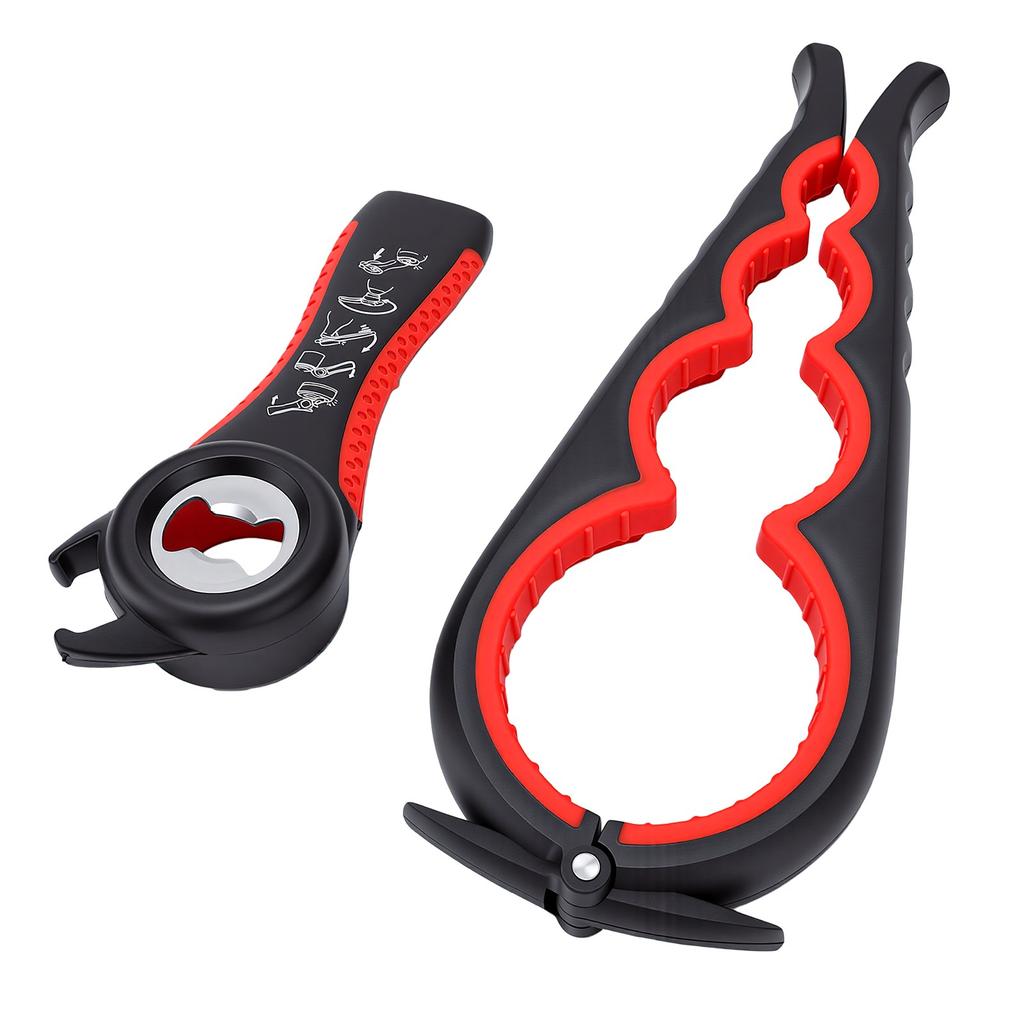 2 Pack Universal Jar Opener Bottle Opener Multisize Grips Lids 2cm To 8.5cm Non Slip Silicone Handle Easy Twist Opening