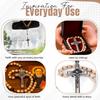 Italian-made rosary, Pope Francis, Vatican, Roman Saint, medal, cross, Saint Benedict, patron saint of students, Christianity, faith, veneration of