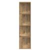 Artisan Oak Corner Shelf 33 x 33 x 132 cm Engineered Wood