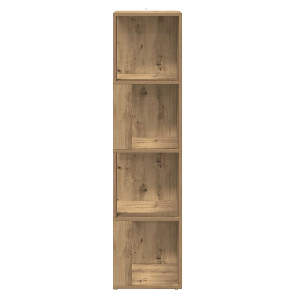 Artisan Oak Corner Shelf 33 x 33 x 132 cm Engineered Wood