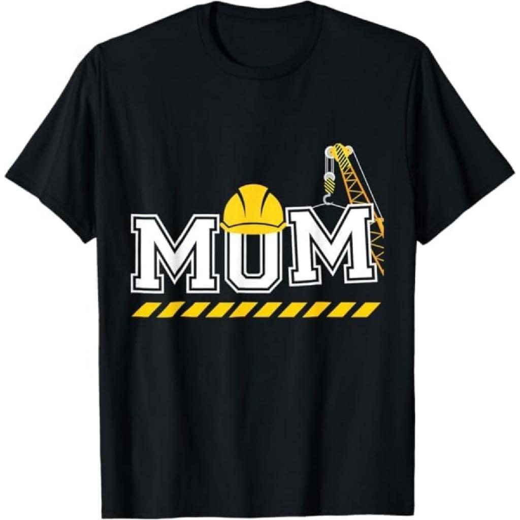 Happy Mothers Day Crew Construction for Son Mom Gifts T-Shirt LTDV Mens Womens Tank Top Sweatshirt Hoodie Longsleeve 239 Black
