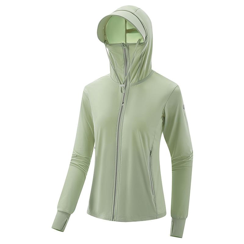 Skin clothing Outdoor fishing sunscreen clothing Summer new upf50 UV protection jacket Ice silk sunscreen clothing