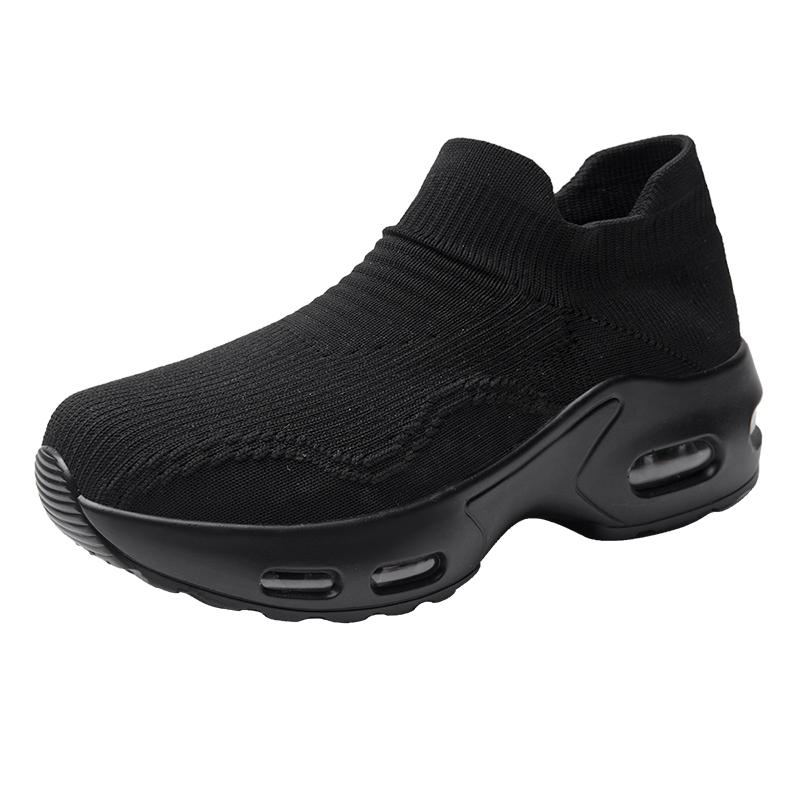 

Women s spring and summer breathable loafers, large-sized fashionable casual sports shoes, height-increasing walking shoes 35