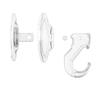 Suction Cup Hooks, Clear Reusable Heavy Duty Vacuum Suction Cup Hooks Glass Kitchen Bathroom Hooks for Towel